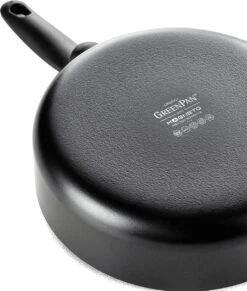 GreenPan Cambridge Hapjespan Met Deksel 28cm - Zwart - Inductie - PFAS-vrij -Keuken Pot 1020x1200