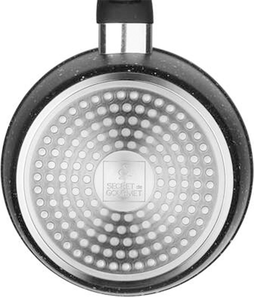 5Five - Steelpan/sauspan - Alle kookplaten geschikt - zwart - D16 cm 5Five - Steelpan/sauspan - Alle Kookplaten Geschikt - Zwart - D16 Cm -Keuken Pot