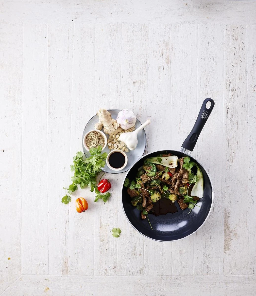 GreenChef Diamond Inductie Hapjespan - Ø28 cm - keramisch - PFAS-vrij GreenChef Diamond Inductie Hapjespan - Ø28 Cm - Keramisch - PFAS-vrij -Keuken Pot 1039x1200 2