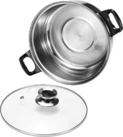 KitchenPrince 12-Delige Pannenset RVS - Pottenset - Kookpannen - Koekenpan - Steelpan - Bakpan - PFAS-Vrij - Pannenset - Pannenset Inductie - Antiaanbaklaag - Koekenpannenset -Keuken Pot 1082x1200