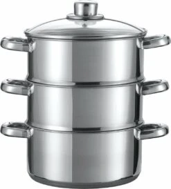 Merkloos Imperial Kitchen Stoompan - 20 Cm - 3 Delig - 21 X 26cm -Keuken Pot 1083x1200 2