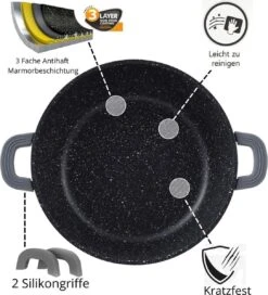 Cheffinger 28cm Kookpot / Braadpan - CF-DC28 -Keuken Pot 1089x1200