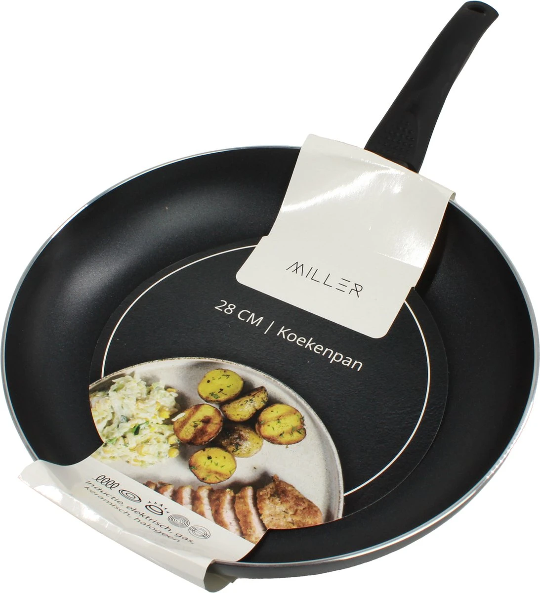 Miller Hapjespan Inductie 28cm - Alle Warmtebronnen - Anti Aanbaklaag Miller Hapjespan Inductie 28cm - Alle Warmtebronnen - Anti Aanbaklaag -Keuken Pot 1093x1200 2