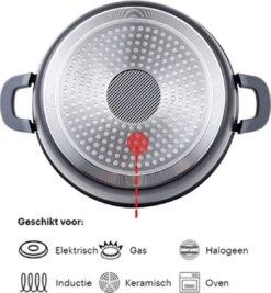 Cheffinger 28cm Lage Kookpot / Braadpan - CF-SC28 6 Cheffinger 28cm Lage Kookpot / Braadpan - CF-SC28 -Keuken Pot 1110x1200