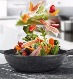 Cheffinger Wokpan Met Deksel - 32cm - Zwart - Pan - Keukenaccessoires -Keuken Pot 1111x1200 2