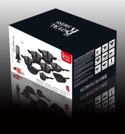 Royal Swiss® Pannenset - 33 Delig - Keramisch - Inductie - Afneembare Handgrepen - Geschikt Voor Oven - Zwart -Keuken Pot 1120x1200 13