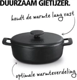 Brabantia The Dutch Braadpan - Matt Black - 28 Cm - Gietijzer -Keuken Pot 1143x1200 1