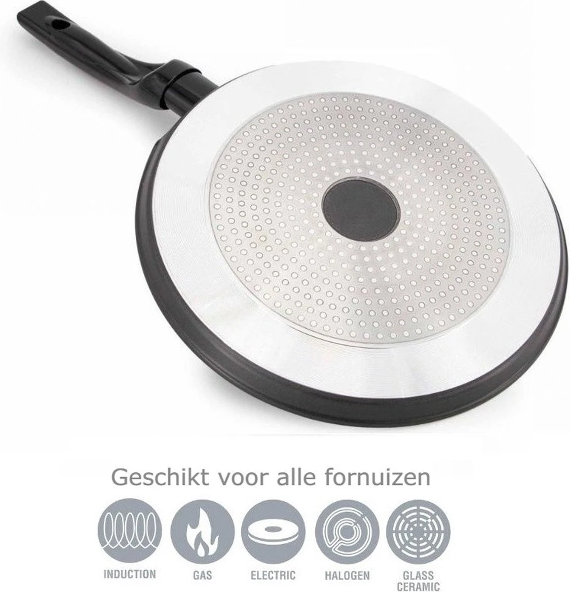 Pannenkoekenpan Antiaanbak - Inductie Marmer - 28cm Pannenkoekenpan Antiaanbak - Inductie Marmer - 28cm -Keuken Pot