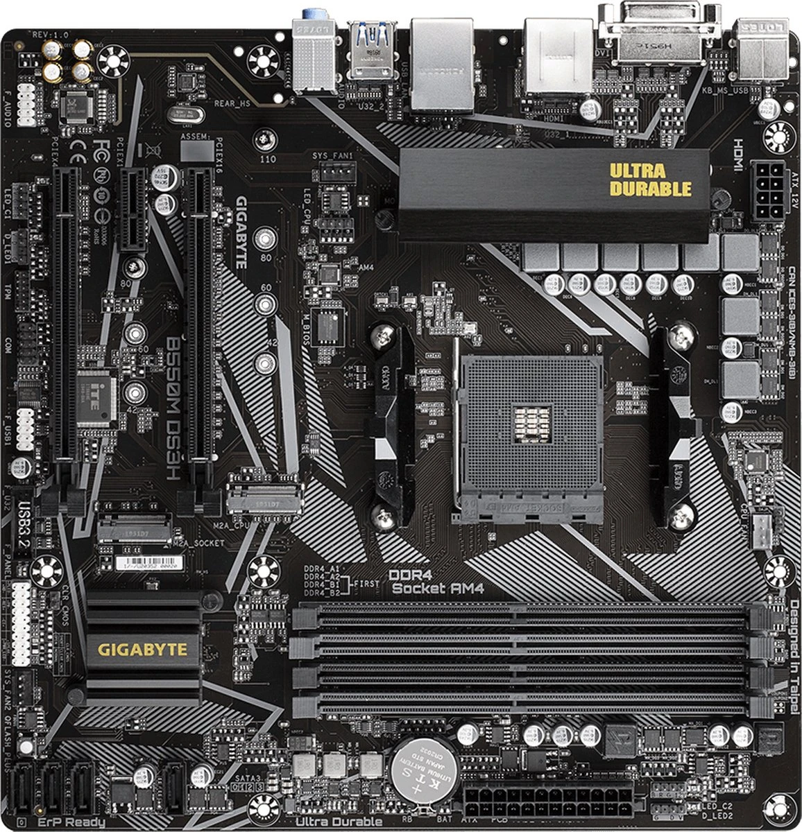 Gigabyte B550M DS3H AMD B550 Socket AM4 micro ATX Gigabyte B550M DS3H AMD B550 Socket AM4 Micro ATX -Keuken Pot 1156x1200 1