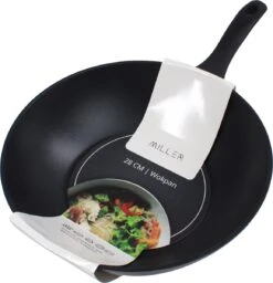 Miller Keramische Wokpan Inductie Ø 28 Cm - Alle Warmtebronnen - Anti Aanbaklaag -Keuken Pot 1157x1200