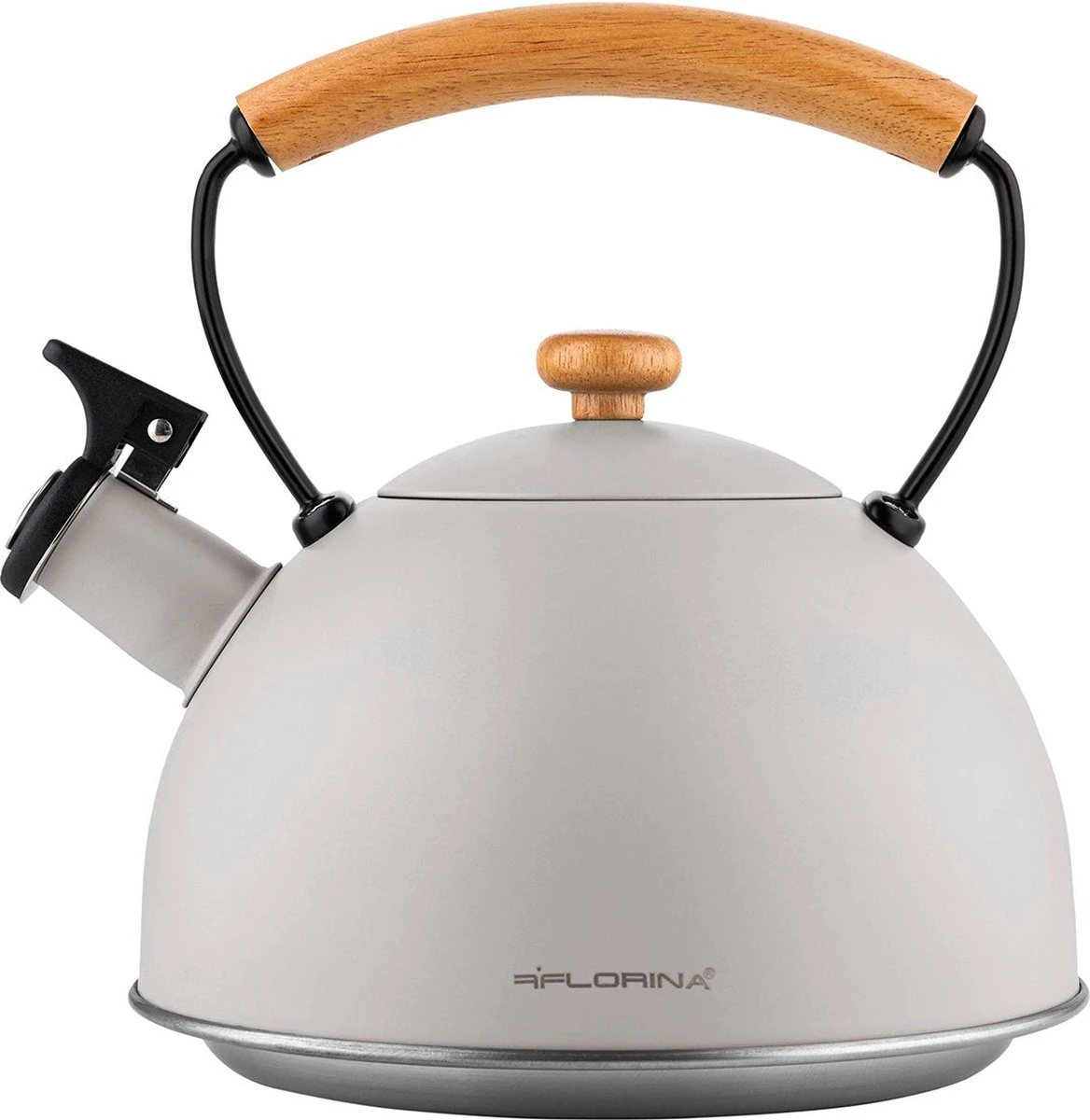 Florina Natura Line fluitketel RVS mat grijs 2.3 Liter - geschikt voor alle warmtebronnen - scandinavische stijl - massief houten handvat Florina Natura Line Fluitketel RVS Mat Grijs 2.3 Liter - Geschikt Voor Alle Warmtebronnen - Scandinavische Stijl - Massief Houten Handvat -Keuken Pot 1168x1200 1