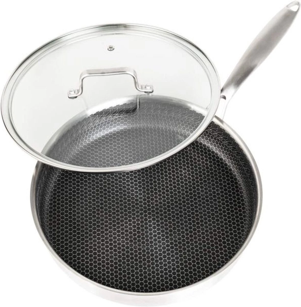 Honingraat Heavy Duty anti-aanbak Koekenpan - Steelpan - wok - met deksel 30 cm - Gas - Elektrisch - Inductie - Oven Honingraat Heavy Duty Anti-aanbak Koekenpan - Steelpan - Wok - Met Deksel 30 Cm - Gas - Elektrisch - Inductie - Oven -Keuken Pot 1179x1200 1