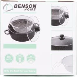 Benson Frituurpan Met Korf - Ø 26 Cm - Carbonstaal Met Marmer Coating -Keuken Pot 1195x1200 6