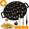 YUGN BLACK Poffertjespan Poffertjesmaker 6 Delige Set - 19 Poffertjes Incl Doseerfles Kwast Poffertjesvork Siliconen Ovenwanten - Platte Onderkant Poffertjespan Inductie Poffertjespan Elektrisch - Cadeau Tip 2 YUGN BLACK Poffertjespan Poffertjesmaker 6 Delige Set - 19 Poffertjes Incl Doseerfles Kwast Poffertjesvork Siliconen Ovenwanten - Platte Onderkant Poffertjespan Inductie Poffertjespan Elektrisch - Cadeau Tip -Keuken Pot 1196x1200