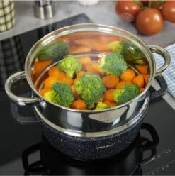 Stoompan INZET 2.6L – Rijststomer - Groentestomer Ø 20 Cm RVS -Keuken Pot 1196x1200 6