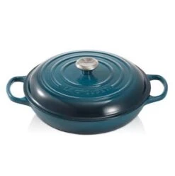 Le Creuset Braadpan Campagnard Signature Deep Teal - ø 30 Cm / 3.5 Liter -Keuken Pot 1197x1200 6