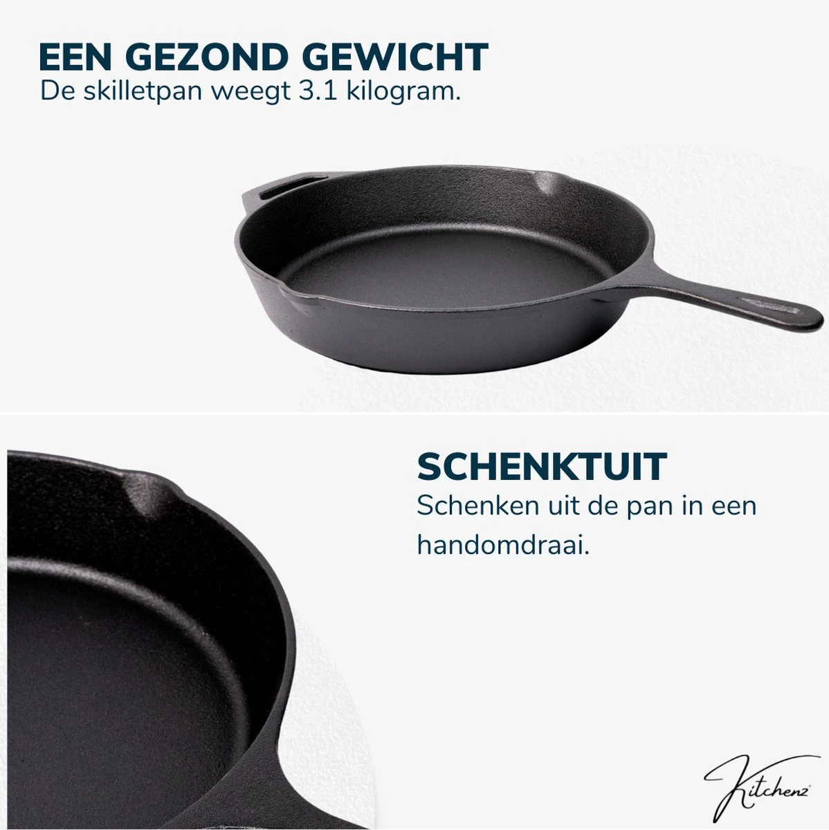 Gietijzeren Pan - Skillet - Koekenpan - BBQ - Koekenpan Inductie - ø32cm - 3.1 KG - Geschikt voor alle warmtebronnen - Inclusief gratis E-Book Gietijzeren Pan - Skillet - Koekenpan - BBQ - Koekenpan Inductie - ø32cm - 3.1 KG - Geschikt Voor Alle Warmtebronnen - Inclusief Gratis E-Book -Keuken Pot 1198x1200 17