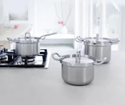 BK Q-linair Master RVS Pannenset - 5-delig - Veilig Afgietsysteem -Keuken Pot 1200x1008