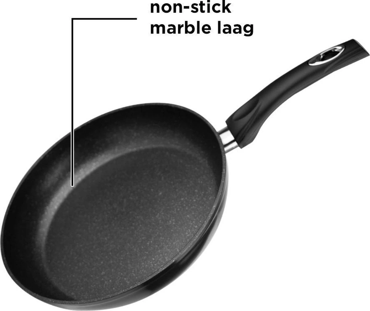 Premium Inductie Koekenpannenset - 3 delig - Keramisch - Ø 20, 24 & 28 cm - Braadpan - Zwart Premium Inductie Koekenpannenset - 3 Delig - Keramisch - Ø 20, 24 & 28 Cm - Braadpan - Zwart -Keuken Pot