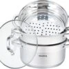 Stoompan - Rijst- En Groentestomer 4-Delig - Ø 22 Cm - 4L - RVS Met Glasdeksel - FIRENZE 1 Stoompan - Rijst- En Groentestomer 4-Delig - Ø 22 Cm - 4L - RVS Met Glasdeksel - FIRENZE -Keuken Pot 1200x1021 4