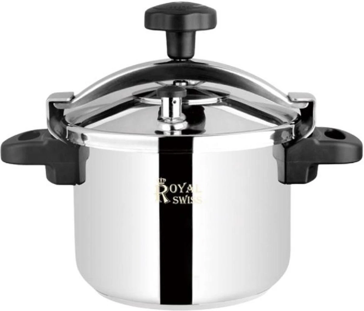 Royal Swiss Roestvrijstalen Snelkookpan 8L - Snelkoker Royal Swiss Roestvrijstalen Snelkookpan 8L - Snelkoker -Keuken Pot 1200x1026 3