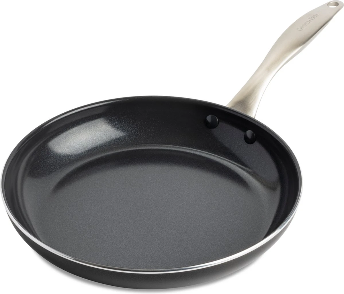 GreenPan Koekenpan - Royal Black - ø 28 cm - Keramische anti-aanbaklaag GreenPan Koekenpan - Royal Black - ø 28 Cm - Keramische Anti-aanbaklaag -Keuken Pot