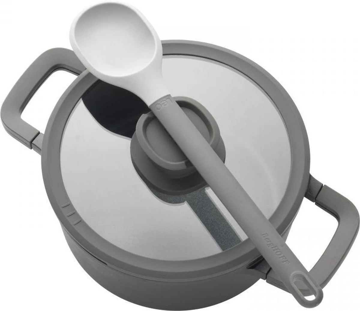 BergHOFF Leo Hapjespan stone - 28 cm - met glazen deksel BergHOFF Leo Hapjespan Stone - 28 Cm - Met Glazen Deksel -Keuken Pot 1200x1035 1