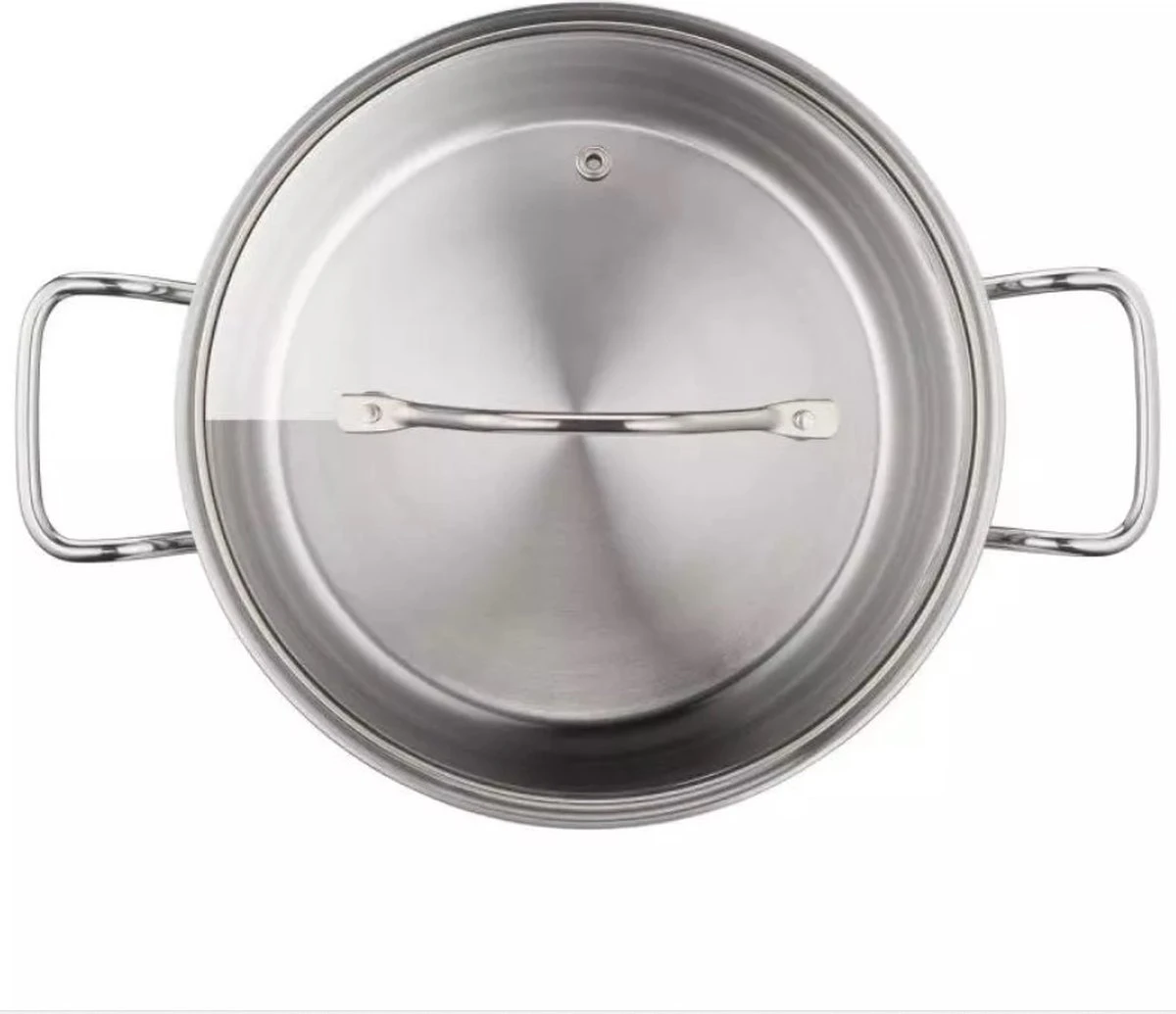 Tefal Intuition Pannenset 5-Pannen kookset - Steelpan Ø 16 cm, kookpan 18/20/24 cm, soeppan 22 cm - Zilver Tefal Intuition Pannenset 5-Pannen Kookset - Steelpan Ø 16 Cm, Kookpan 18/20/24 Cm, Soeppan 22 Cm - Zilver -Keuken Pot