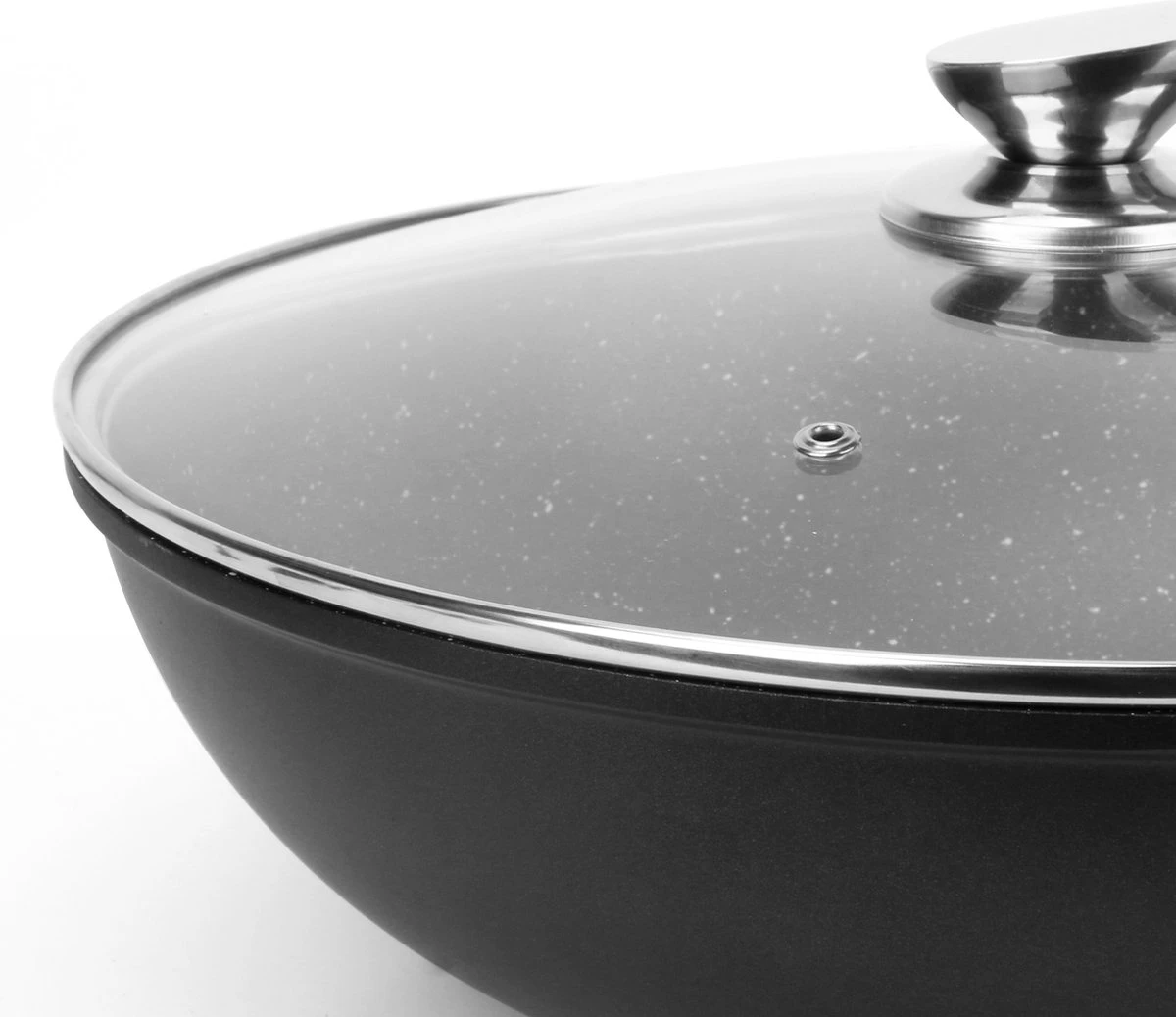 Swiss Pro+ - Marmeren Wokpan - Ø 30 cm - Geschikt Voor Alle Warmtebronnen Swiss Pro+ - Marmeren Wokpan - Ø 30 Cm - Geschikt Voor Alle Warmtebronnen -Keuken Pot 1200x1038 3