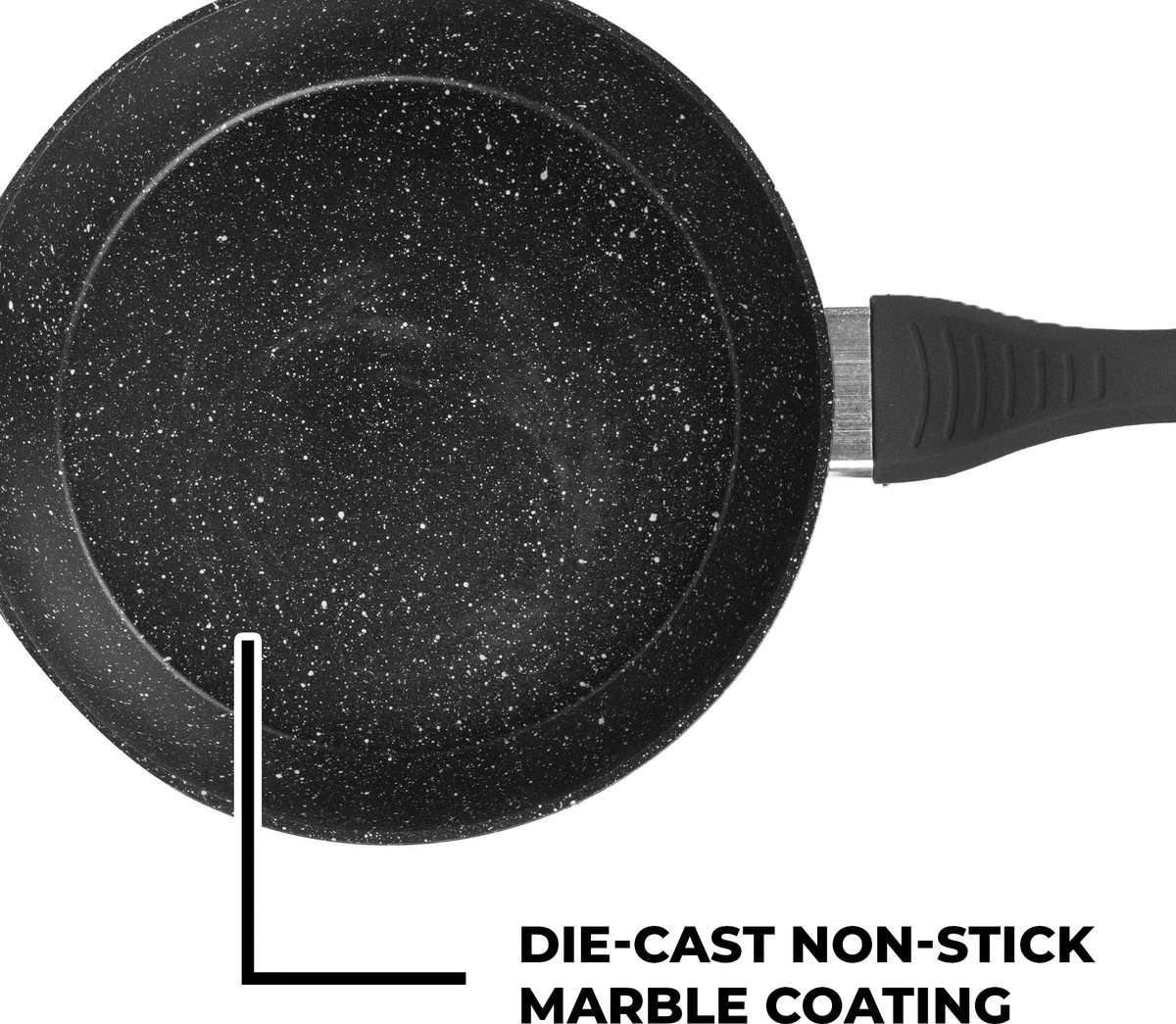 Premium Inductie Koekenpannenset - 3 delig - Keramisch - Ø 20, 24 & 28 cm - Braadpan - Zwart Premium Inductie Koekenpannenset - 3 Delig - Keramisch - Ø 20, 24 & 28 Cm - Braadpan - Zwart -Keuken Pot