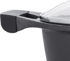 Royalty Line - Marble Soep/braadpan - Met Glazen Deksel Zwart - 20 CM. RL-BS20ML -Keuken Pot 1200x1055