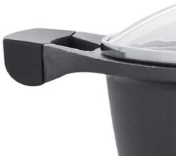 Royalty Line - Marble Soep/braadpan - Met Glazen Deksel Zwart - 24 CM. RL-BS24ML -Keuken Pot 1200x1065 1