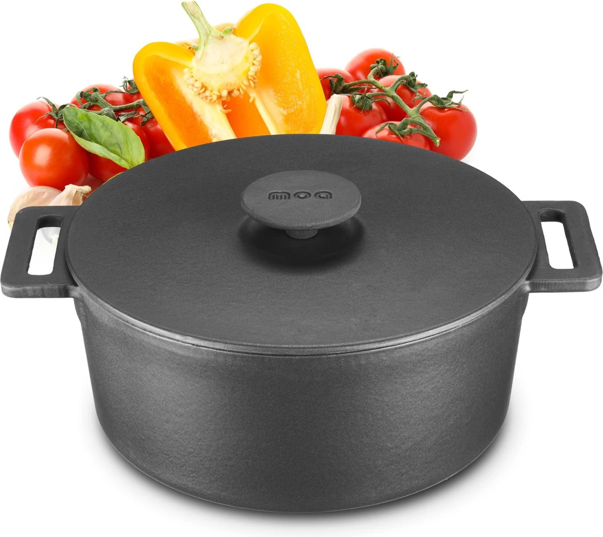 MOA Gietijzeren Braadpan - Inhoud 7,1 liter - 29CM - Rond - Alle warmtebronnen - Ook voor inductie - Gewicht 7,6 kg - Zwart - MC29B MOA Gietijzeren Braadpan - Inhoud 7,1 Liter - 29CM - Rond - Alle Warmtebronnen - Ook Voor Inductie - Gewicht 7,6 Kg - Zwart - MC29B -Keuken Pot 1200x1069 5