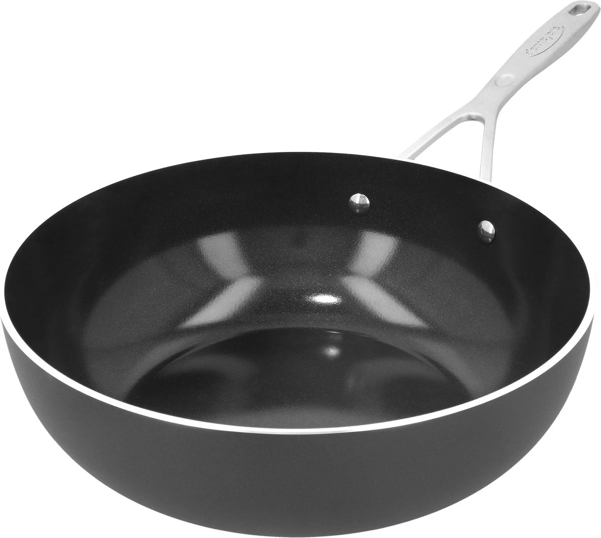 Demeyere Alu Industry 3 wokpan - 28 cm - Ceraforce - PTFE en PFAS vrij Demeyere Alu Industry 3 Wokpan - 28 Cm - Ceraforce - PTFE En PFAS Vrij -Keuken Pot 1200x1073 5