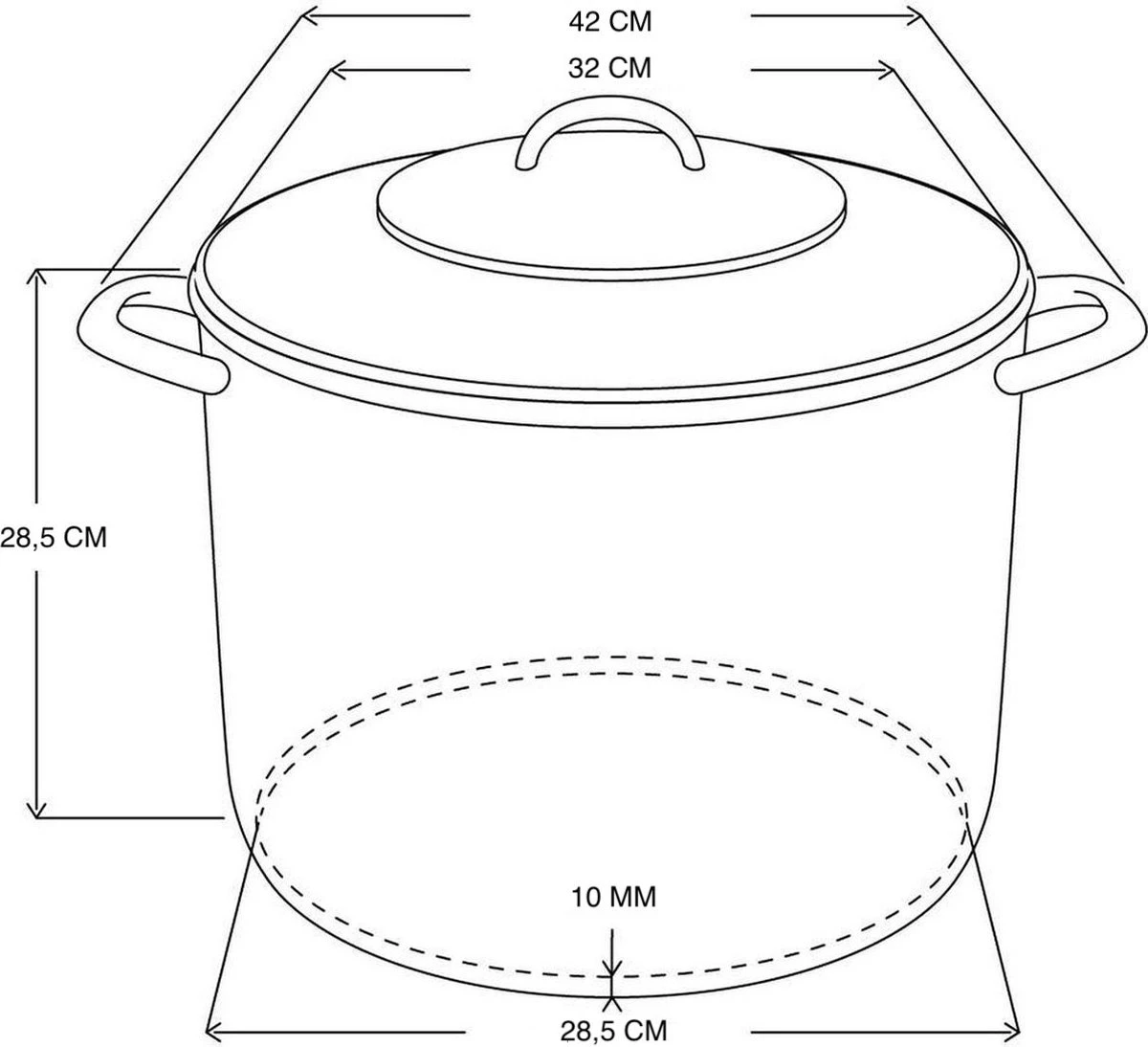 RVS Soeppan met glazen deksel - 20 liter - Vaatwasserbestendig RVS Soeppan Met Glazen Deksel - 20 Liter - Vaatwasserbestendig -Keuken Pot