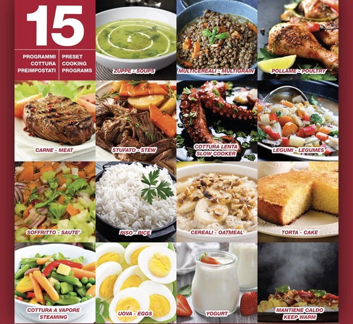 Beper P101COS001 - multifunctionele snelkookpan met 15 programma's - RVS Beper P101COS001 - Multifunctionele Snelkookpan Met 15 Programma's - RVS -Keuken Pot 1200x1100 3