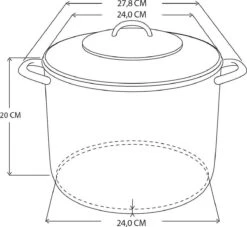 Excellent Houseware Soeppan - 9 L 5 Excellent Houseware Soeppan - 9 L -Keuken Pot 1200x1101 3