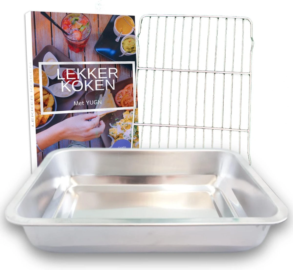 YUGN Braadslede Ovenschaal Braadslee Oven - Braadslede Met Rooster Voor Ovengerechten - Roestvrijstaal en 36x27x7CM - Cadeau tip YUGN Braadslede Ovenschaal Braadslee Oven - Braadslede Met Rooster Voor Ovengerechten - Roestvrijstaal En 36x27x7CM - Cadeau Tip -Keuken Pot 1200x1104 2