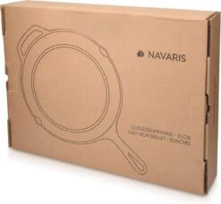 Navaris Gietijzeren Koekenpan - Braadpan Van Gietijzer - Ronde Skillet - Geschikt Voor Alle Warmtebronnen - Ø 25 Cm - Ovenbestendig Tot 260?graden -Keuken Pot 1200x1109 2