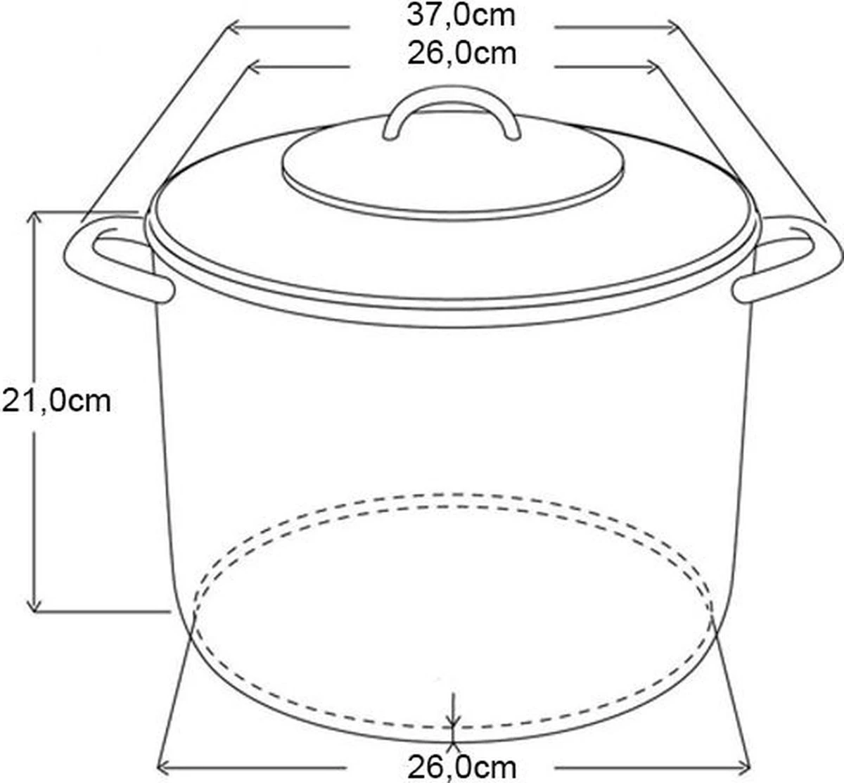 Michelino RVS Soeppan - 10 Liter - Vaatwasserbestendigd Michelino RVS Soeppan - 10 Liter - Vaatwasserbestendigd -Keuken Pot 1200x1113 2