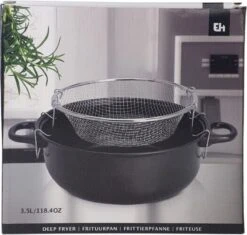 Excellent Houseware Frituurpan Met Glazen Deksel Ø26cm -Keuken Pot 1200x1140