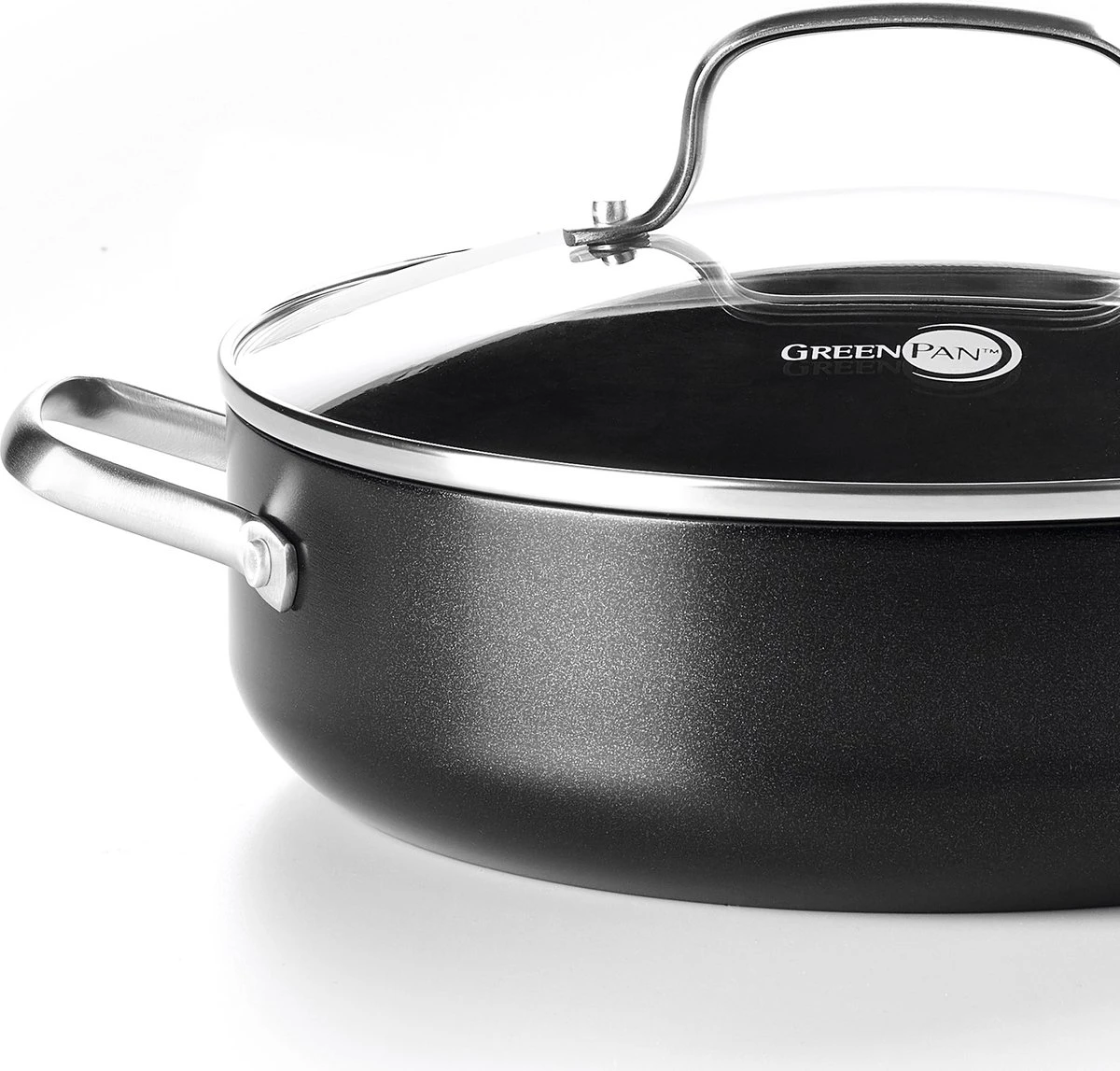 GreenPan Copenhagen stoofpan met deksel en extra handvat 28cm/4.3L GreenPan Copenhagen Stoofpan Met Deksel En Extra Handvat 28cm/4.3L -Keuken Pot