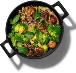 Spesely® Gietijzeren Pan Met Handvaten - Koekenpan - Hapjespan - Diameter 20cm - Gietijzeren Pan Bbq -Keuken Pot 1200x1149