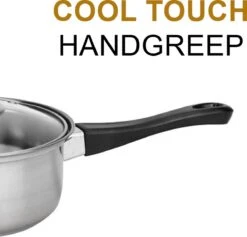 KitchenPrince 12-Delige Pannenset RVS - Pottenset - Kookpannen - Koekenpan - Steelpan - Bakpan - PFAS-Vrij - Pannenset - Pannenset Inductie - Antiaanbaklaag - Koekenpannenset -Keuken Pot 1200x1153 8