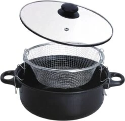 Excellent Houseware Frituurpan Met Glazen Deksel Ø26cm -Keuken Pot 1200x1160 1