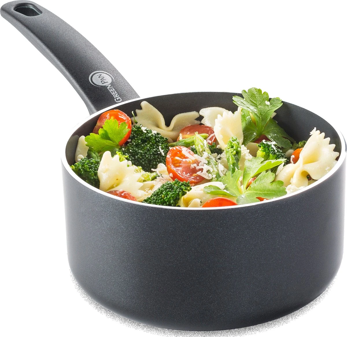 GreenPan Cambridge steelpan 16cm - zwart - inductie - PFAS-vrij GreenPan Cambridge Steelpan 16cm - Zwart - Inductie - PFAS-vrij -Keuken Pot 1200x1166 5