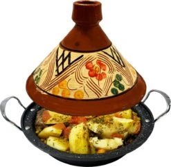 Tajine Aardewerk En Gegoten Aluminium Inductie| Handvaten| Geschikt Voor 4-8 Personen - Alle Warmtebronnen| Ø 30cm 5 Tajine Aardewerk En Gegoten Aluminium Inductie| Handvaten| Geschikt Voor 4-8 Personen - Alle Warmtebronnen| Ø 30cm -Keuken Pot 1200x1172