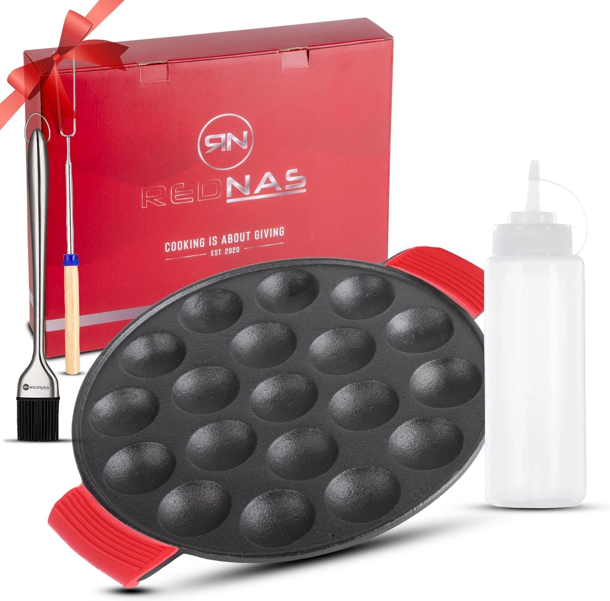 Rednas Poffertjespan pakket - incl. luxe giftbox - incl.Bakkwast/Vork/Doseerfles - RVS/Gietijzer Rednas Poffertjespan Pakket - Incl. Luxe Giftbox - Incl.Bakkwast/Vork/Doseerfles - RVS/Gietijzer -Keuken Pot 1200x1182 1
