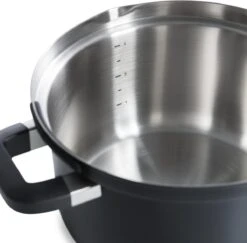 BK Flow Cool Black Glas Kookpannenset - 4-delig - Zwart - Glazen Deksel - Veilig Afgietsysteem - Inductie -Keuken Pot 1200x1182