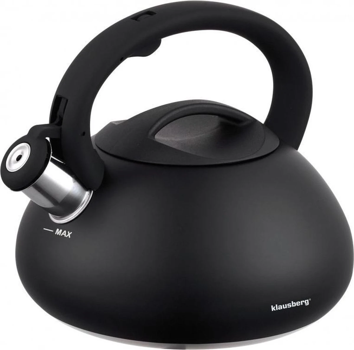 Klausberg 7368 - Fluitketel - zwart - 2.7 liter Klausberg 7368 - Fluitketel - Zwart - 2.7 Liter -Keuken Pot 1200x1185 1